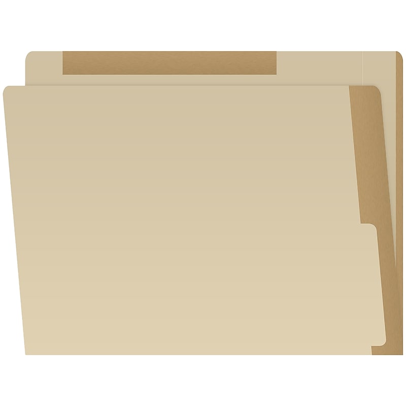 Medical Arts Press Heavy-Duty End Tab File Folder, Straight Cut, Letter-Size, Manila, 50/Box (S-09466-TAN) image 1