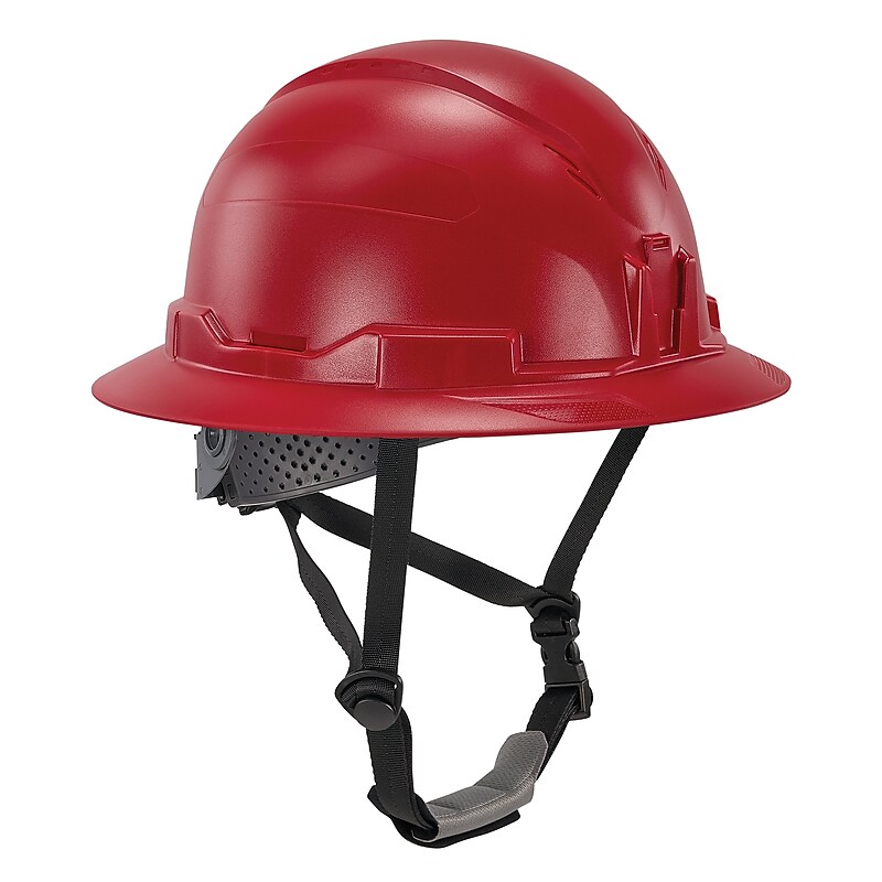 Ergodyne Skullerz 8963 PC-ABS Type II, Class E, 6-point Ratchet Suspension Full Brim Safety Helmet, Red (60544) image 1