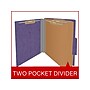 Medical Arts Press Pressboard Classification Folder, 2-Dividers, 2" Expansion, Letter Size, Purple, 10/Box (DV-T42-26-3PRP-PKT)~#|#~FF7DA814-5C01-428F-99C6FE301F2D46A6_sc7