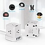 Uncaged Ergonomics Cube 5-Outlet 4-USB Port Surge Protector, 10', White (PC-w-c)~#|#~FF7DD376-B5DA-4937-8A76185A980DF17E_sc7