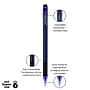 uni-ball Jetsream 101 Ballpoint Pen, Medium Point, 1.0mm, Blue Ink, Dozen (1768012)~#|#~FF80BDB4-04FE-4548-AFAAF8B51603BFDD_sc7