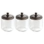 iDESIGN Glass Desk Organizers, Clear/Bronze, 3 Piece (28318M3)~#|#~FF822BC3-2426-4F42-9CF2A116DD520D34_sc7
