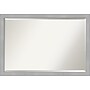 Amanti Art Vista Brushed Nickel Narrow Frame Wall Mirror, 26.75" x 38.75" (A42674960962)~#|#~FF836B35-9517-4900-A87689081C63BE9E_sc7