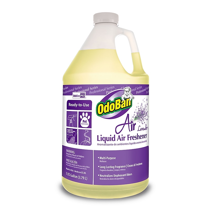 OdoBan Professional Air Freshener, Lavender Scent, 1 Gallon (977562-G4) image 1