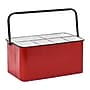 Storied Home Decorative Storage 10.71 Quart Storage Container, Metal, Red (EC1272)~#|#~FF919988-8D9A-4BDD-90FCB8270F9875DC_sc7