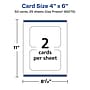Avery Integrated Cards, 4" x 6", Glossy White, 50/Pack (95275)~#|#~FF938CD0-958A-45A1-8590B23D64B48ECF_sc7