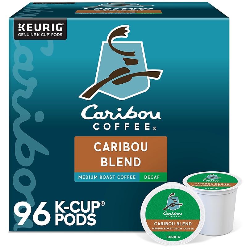 Caribou Blend Decaf Coffee Keurig® K-Cup® Pods, Medium Roast, 96/Carton (10311) image 1
