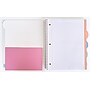 Carolina Pad Noted Premium 5-Subject Subject Notebooks, College Ruled, 150 Sheets, Assorted Colors (17514)~#|#~FF946172-B945-48F6-91B3B6E4FDC105CF_sc7
