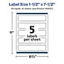 Avery Laser/Inkjet Rectangle Multipurpose Labels, 1-1/2" x 7-1/2", Clear, 50/Pack (94231)~#|#~FF956DD9-DFD5-445C-A27A09CEC19758C5_sc7