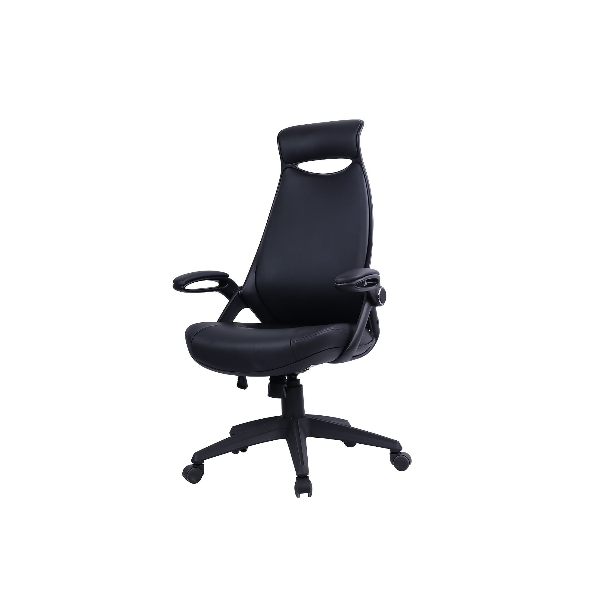 Monarch Specialties Inc. Ergonomic Leather-Look Computer and Desk Chair, Black (I 7276) Sansujyuku sansujyuku.com