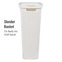 Mind Reader 10.57-Gallon Hamper with Lid, Plastic, White (40FABHAMP-WHT)~#|#~FF97A729-6DE9-4921-95EE3C4559A0DE69_sc7