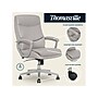 Thomasville Furniture Josephine Ergonomic Bonded Leather Swivel Manager Chair, Gray (60071-LGRY)~#|#~FF9B4331-881D-4C43-9AA29C9FC4EBB550_sc7