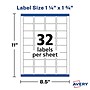 Avery Sure Feed Laser/Inkjet Durable Labels, 1.25" x 1.75", White, 256 Labels/Pack (22828)~#|#~FF9EE6AD-8CF6-486C-BD474B1E2F725BB5_sc7