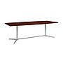Bush Business Furniture 120W x 48D Boat Shaped Conference Table with Metal Base, Hansen Cherry (99TBM120HCSVK)~#|#~FF9EFF3E-4FC4-49C4-A74C2E1414169BB7_sc7