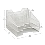 Mind Reader Metal Desktop Organizer Vertical File Holder Paper Letter Tray, White (MESHBOX5-WHT)~#|#~FFA041E5-AF66-41F6-96B28A3AE557EA5B_sc7