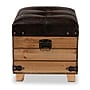Baxton Studio Edmund Faux Leather Storage Ottoman, Dark Brown/Oak Brown (191-11904-HiT)~#|#~FFA2751C-277D-465F-A91CAB26068599EF_sc7