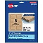 Avery 2" x 3"  Blank Price & Merchandise Tags, Kraft Brown, 200/Carton (95270-KMT25)~#|#~FFA2F1B2-DC43-4DAF-8494D28FFD37EE67_sc7