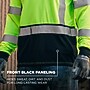 GloWear 8369BK High Visibility Long Sleeve Black Bottom T-Shirt, ANSI Type R Class 3, Lime, 4XL (22208)~#|#~FFA75BD4-FB29-455D-84AACC28E2DAFF38_sc7