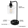 Lavish Home 16.14" LED Table Lamp with USB Ports, Black, 2/Set (72-LMPDKIND-1B-2)~#|#~FFAD0A49-E09C-4178-83DDC48B8A3E845D_sc7