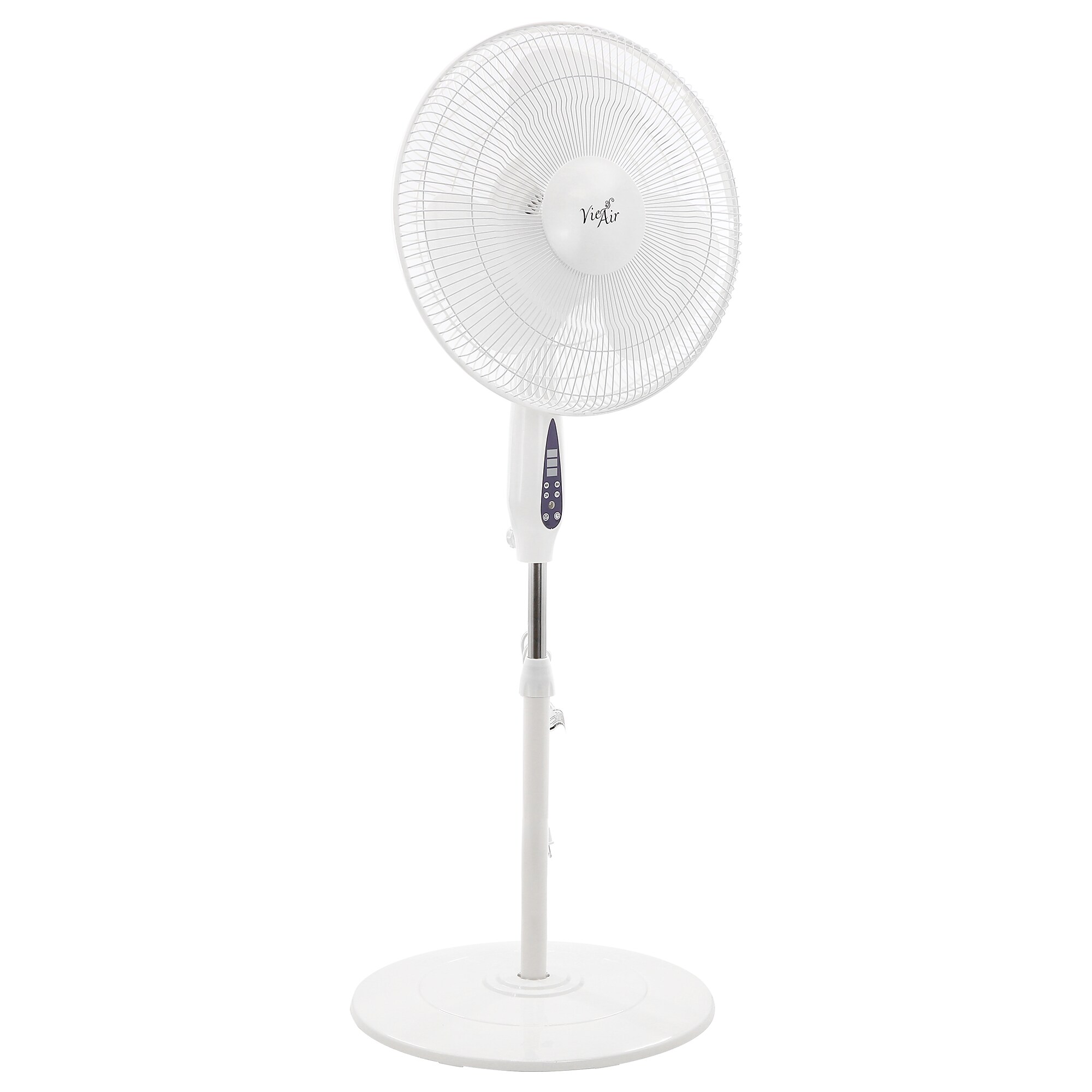Vie Air 16″ Oscillating Pedestal Fan, 3-Speed, White (938122390M) Simolary simolary.com