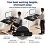 Uncaged Ergonomics Rise Up 60"W Electric Adjustable Bamboo Standing Desk, Black/White (RUWBK)~#|#~FFB5F717-DC87-45C8-A4255BC4959B78D1_sc7