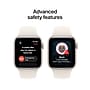 Apple Watch SE 3 GPS + Cellular Smartwatch, 40mm, Starlight Aluminum Case with Starlight Sport Band, Small/Medium (MEP64LW/A)~#|#~FFC0910A-BF54-48F3-B8E5D523CE91CC3D_sc7