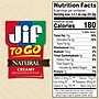 Jif To Go Natural Creamy Peanut Butter, 1.1 oz., 8/Box, 6 Boxes/Case (SMU99266)~#|#~FFC6018C-2CD8-4520-B43C1AC08D86FE67_sc7
