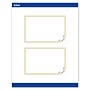 Avery Gold Double Border with Florals Matte Blank Card, White, 20/Pack (S00-DMW)~#|#~FFC60AC7-2284-41CF-9258739229A5EBD7_sc7