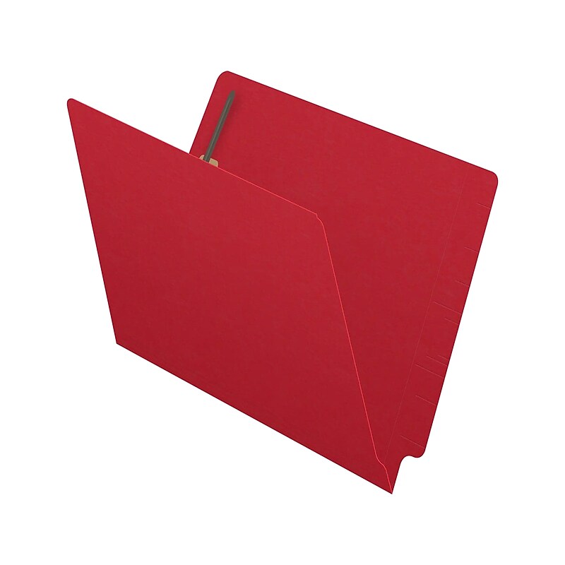 Medical Arts Press Reinforced End Tab File Folder, Straight Cut, Letter-Size, Red, 50/Box (S-01501-RED) image 1
