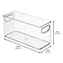 iDESIGN Small Stackable Plastic Storage Bin, Clear (63799)~#|#~FFC97E2F-B22A-4670-9573FA69BA102237_sc7