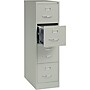 Lorell Commercial 4-Drawer Vertical File Cabinet, Letter Size, Lockable, 52"H x 15"W x 26.5"D, Light Gray (LLR60192)~#|#~FFCD1256-058B-41CF-BE916D9649D25F61_sc7