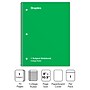 Staples 1-Subject Notebook, 8" x 10.5", College Ruled, 70 Sheets, Green (ST27502C)~#|#~FFCD262F-3BDD-49A6-A46B337ED16C9DCA_sc7