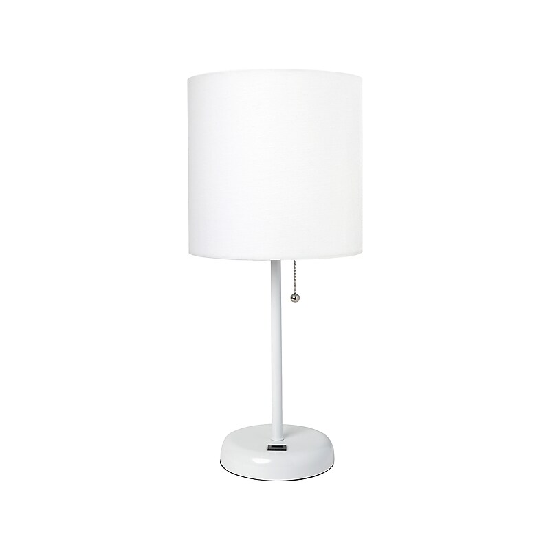 Creekwood Home Oslo LED Table Lamp, White (CWT-2011-WO) image 1