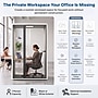 Uncaged Ergonomics Modular Acoustic Office Pod with Ventilation, Lighting and Power, Working, White (POD-W-White)~#|#~FFD24D1D-DC63-4770-AFDFA07F42FF9656_sc7
