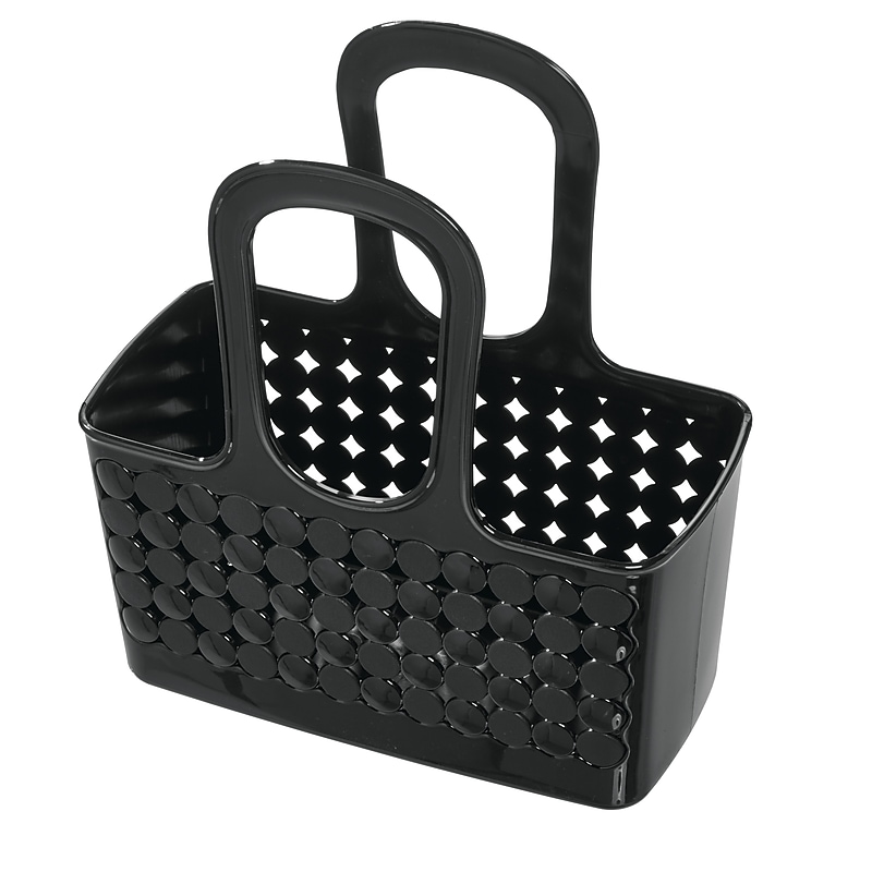 iDESIGN Small Plastic Storage Bin, Black (79222) image 1