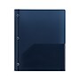 Staples 2-Pocket Plastic Presentation Folder with Fasteners, Navy (ST26389-CC)~#|#~FFD3D368-71DC-40D2-8CDCE63054EC8207_sc7
