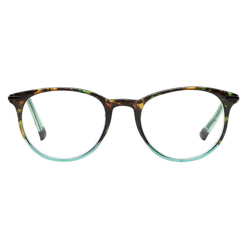SAV Tri-focus Blue Light +3.00 Reading Glasses, Green (E2307) image 1