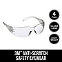 3M Safety Glasses, Wraparound, Clear Lens, 4/Pack (90953H4-DC-M)~#|#~FFDE2E3E-731C-415E-8DB9551EF99474B6_sc7