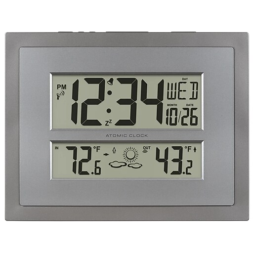 La Crosse Technology Atomic Wall/Table Clock (51285937) Staples