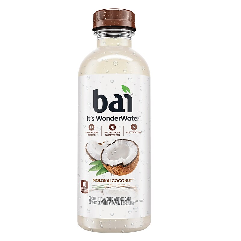 Bai Cocofusions Molokai Coconut, 18 Fl. Oz. Bottles, 12/Pack (CAD00427) image 1