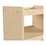 Flash Furniture Bright Beginnings Mobile 4-Tier Storage Cart, 31.5"H x 16"W x 16"D, Natural Birch Plywood (MK-KE24091-GG)~#|#~FFE833BB-2EC9-44C4-9B1C8A3CB49EFBAF_sc7