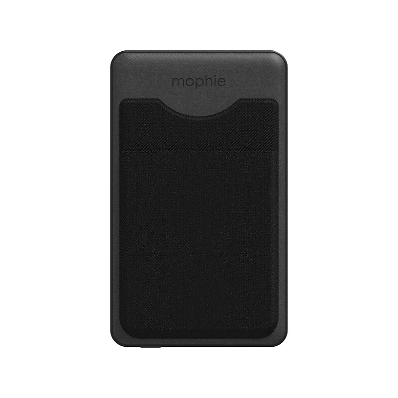 Mophie snap+ juice pack Magnetic Wireless Charger with Mini Wallet, 5000 mAh, Black (401108985) image 1