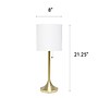 Creekwood Home Modern Glam 21.25" LED Table Lamp, Gold/White (CWT-1006-GW)~#|#~FFECC13D-6EB0-4F90-A7677D653E08FC7C_sc7