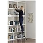 Cosco Folding Step Stool, 2-Step, 200 lb Capacity, 16.9" Working Height, Platinum/Black (11024PBL1E)~#|#~FFF278F8-E2E9-4F47-B57BEA480A09A28D_sc7