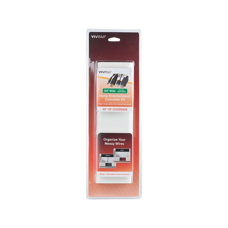 Vivitar 2.5' Home Entertainment Cable Concealer, Beige (QUB4008BGET3524) image 1