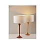 Adesso Rebecca Incandescent/LED Table Lamp, Natural Rubberwood/White (1600-12)~#|#~FFF8F808-2909-45FF-A26565BBFB442339_sc7