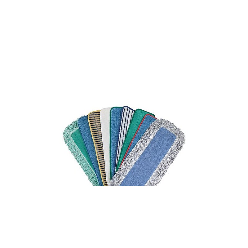 Floor Pad, Highly Absorbent, 18" Size, Microfiber, Hook and Loop Strips, Blue image 1