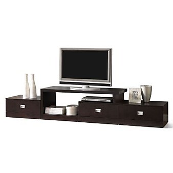 Baxton Studio Marconi Console TV Stand, Dark Brown (79-4125)