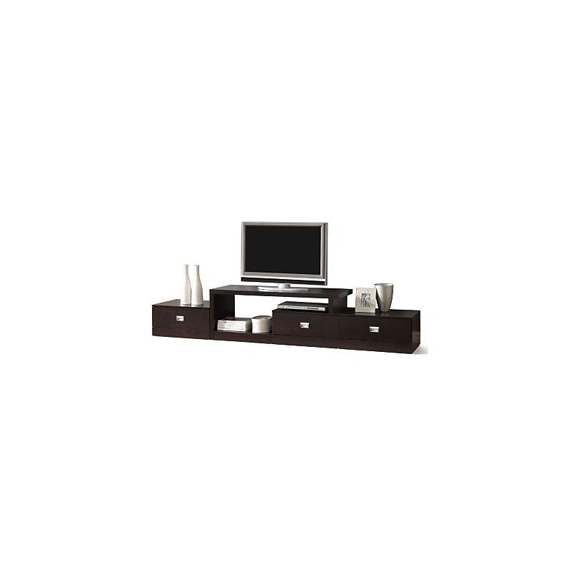 Baxton Studio Marconi Console TV Stand, Dark Brown (79-4125) image 1
