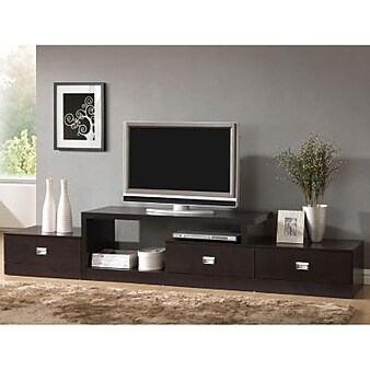 Baxton Studio Marconi Console TV Stand, Dark Brown (79-4125)